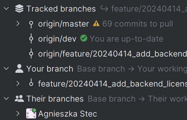 GitLive 17.1: See your tracked branch status and more without needing to fetch